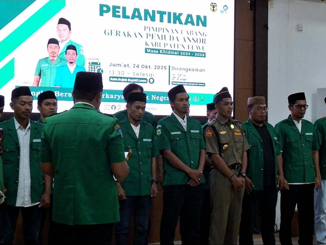 Pelantikan Pimpinan GP Ansor Luwu periode 2024-2028